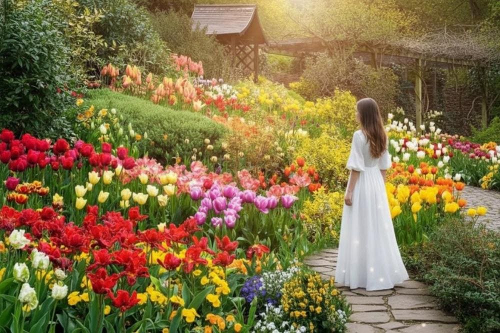 Vườn hoa th&agrave;nh phố Đ&agrave; Lạt l&agrave; điểm tham quan l&yacute; tưởng cho nhiều du kh&aacute;ch.